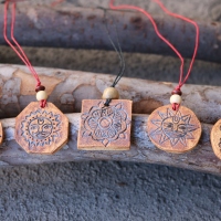 Stoneware pendants 